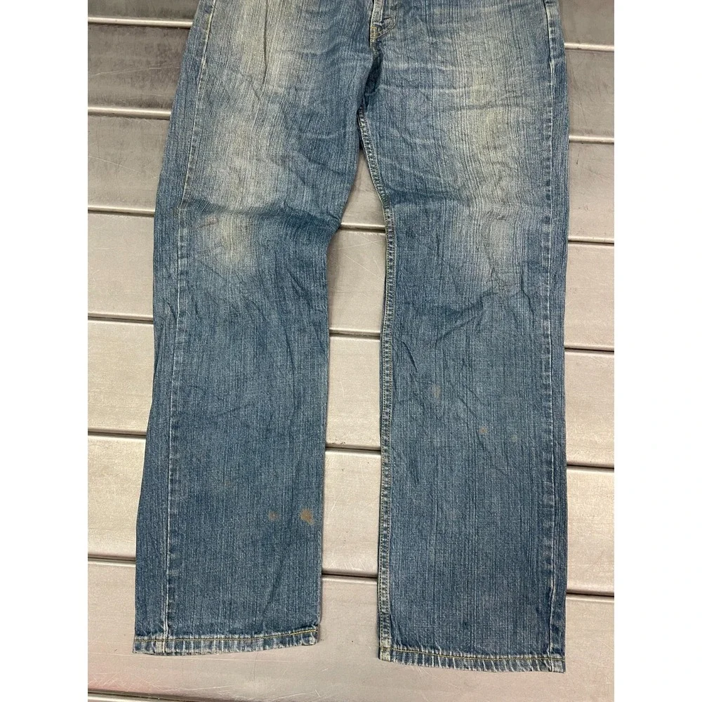 VTG Levis 751 Jeans Mens 36X32 Blue Medium Wash Denim Straight Leg 100%‎ Cotton